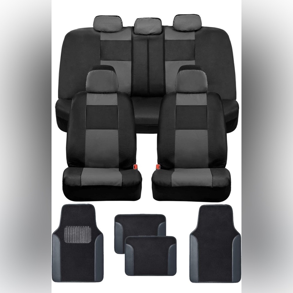 BDK Seat Covers Black and Charcoal